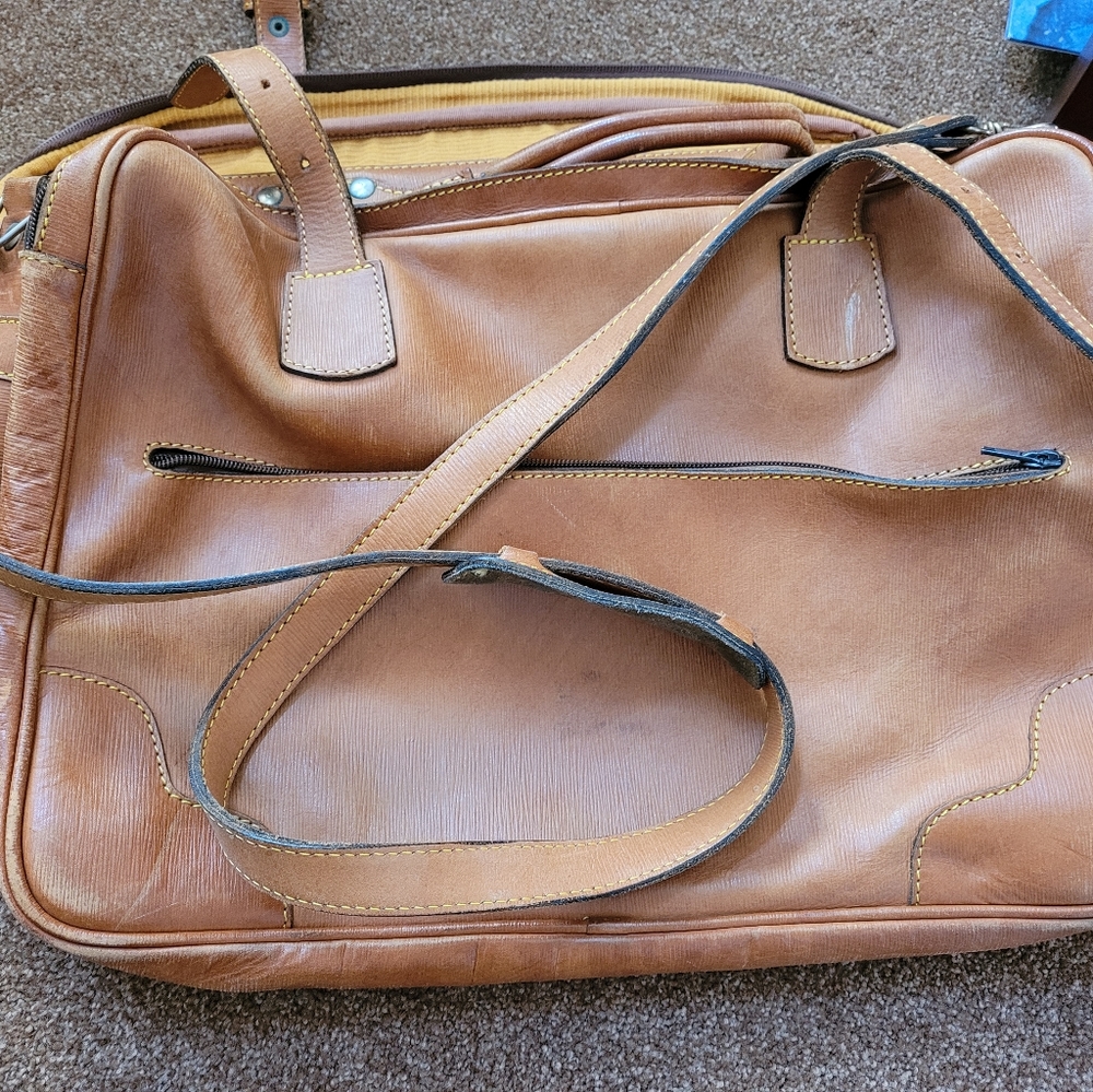 LEDERER vintage leather briefcase